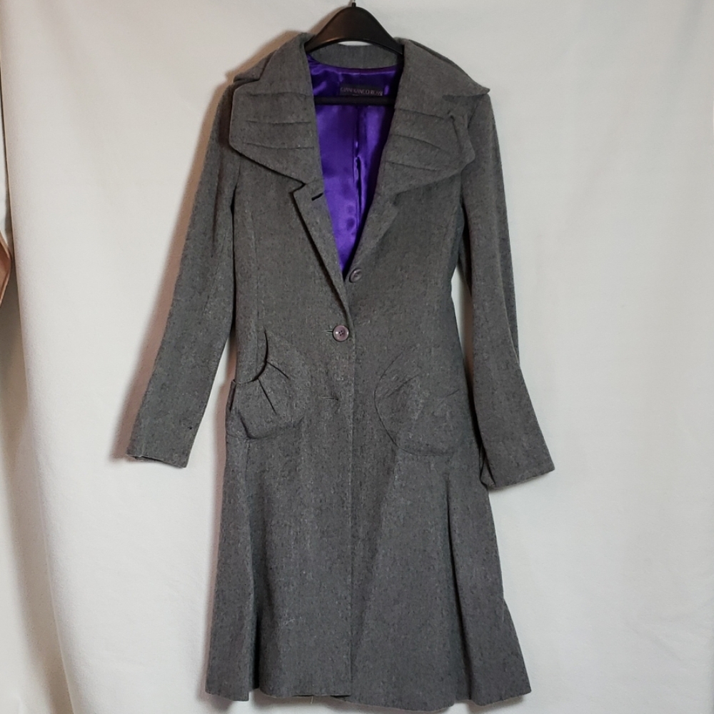 Gianfranco Rossi wool cashmere gray coat